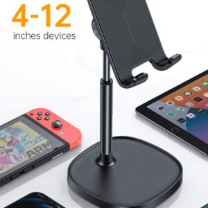 LISEN Cell Phone Stand, Angle Adjustable Phone Stand for Desk for iPhone 15 Pro Max