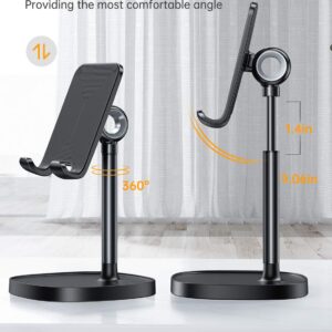 LISEN Cell Phone Stand, Angle Adjustable Phone Stand for Desk for iPhone 15 Pro Max