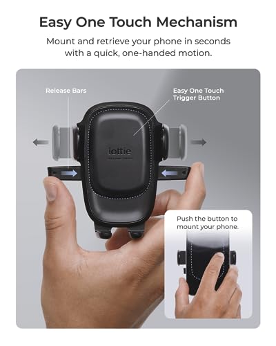 iOttie Easy One Touch 6 Air Vent Car Phone Mount - Universal Cell Phone Holder for iPhone, Google, Samsung, Moto, Huawei, Nokia, LG, and All Other Smartphones