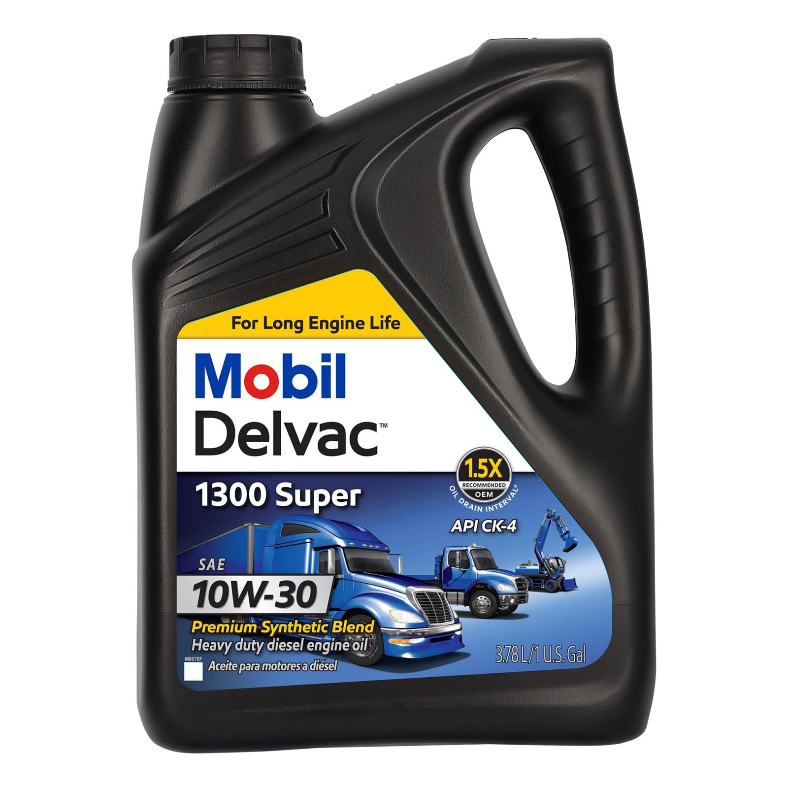 Mobil Delvac 1300 Super HD Syn Blend Diesel Oil 10W-30 4 Gal Case