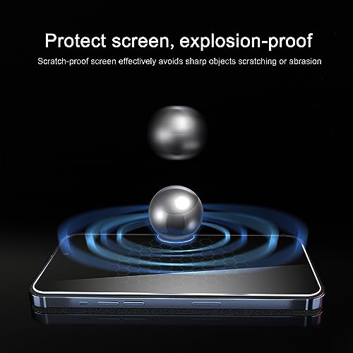 Ailun 3Pack Privacy Screen Protector for iPhone 15 Pro Max [6.7 inch]+3Pack Camera Lens Protector,Sensor Protection,Dynamic Island Compatible,Anti Spy Tempered Glass[9H Hardness]-HD[Black][6 Pack]