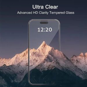 Ailun Glass Screen Protector for iPhone 15 Plus/iPhone 15 Pro Max [6.7 Inch] Display 3 Pack Tempered Glass, Sensor Protection, Dynamic Island Compatible, Case Friendly