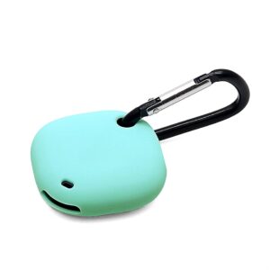 FitSand Silicone Case Compatible with Samsung Galaxy SmartTag Bluetooth Tracker 2021, Holder with Keyring, Protective Keychain Cover (Green)