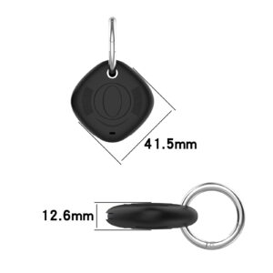 SmartTag Protector Case Soft Silicone Protective Shell GPS Tracker Accessories Compatible with Samsung Galaxy SmartTag (Black)