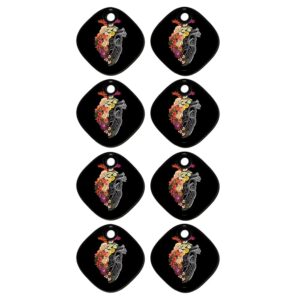 mightyskins skin compatible with samsung galaxy smarttag (4 pack) - spring heart | protective, durable, and unique vinyl decal wrap cover | easy to apply, remove, and change styles | made in the usa