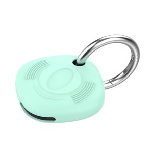 TenCloud Keychain Cases Compatible with Samsung Galaxy SmartTag SmartTag Plus Silicone Durable Key Ring Case for Galaxy SmartTag (Teal)