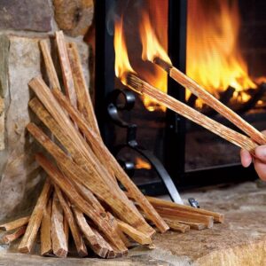 Plow & Hearth Fatwood Fire Starter Organic Kindling Firewood Sticks for Wood Stoves Fireplaces Campfires Fire Pits, Non Toxic (2 LB)