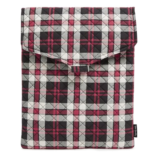 Vera Bradley Cotton Envelope Tech Sleeve, Fireplace Plaid