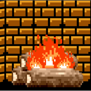 8-bit Fireplace