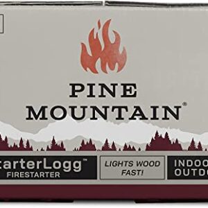 Pine Mountain StarterLogg Select-A-Size Firestarting Blocks, 24 Starts Firestarter Wood Fire Log for Campfire, Fireplace, Wood Stove, Fire Pit, Indoor & Outdoor Use, Red