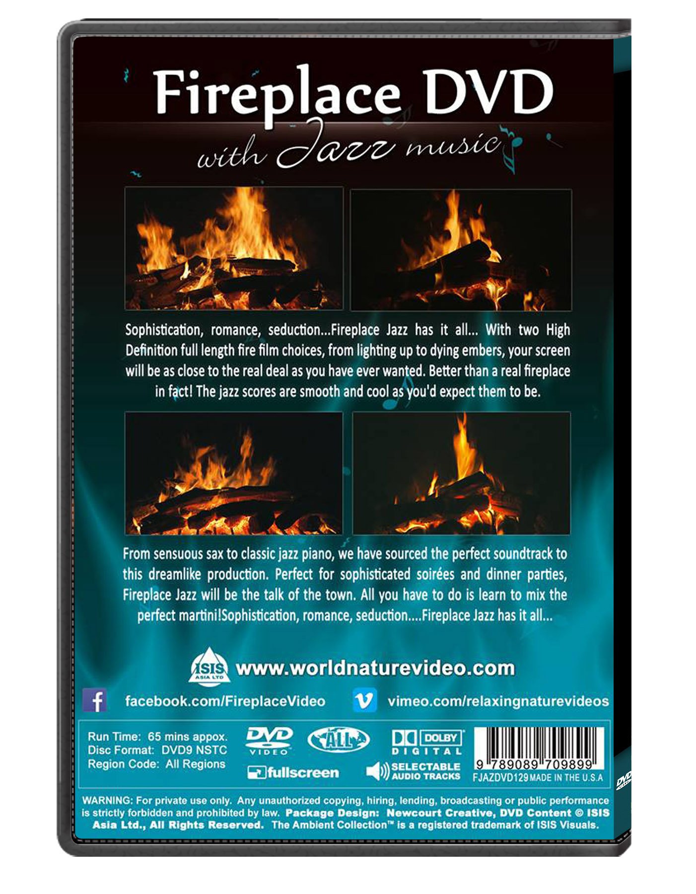 Fireplace DVD - Fireplace Jazz - Romantic Fireplaces with Jazz Music for Dinner Partys