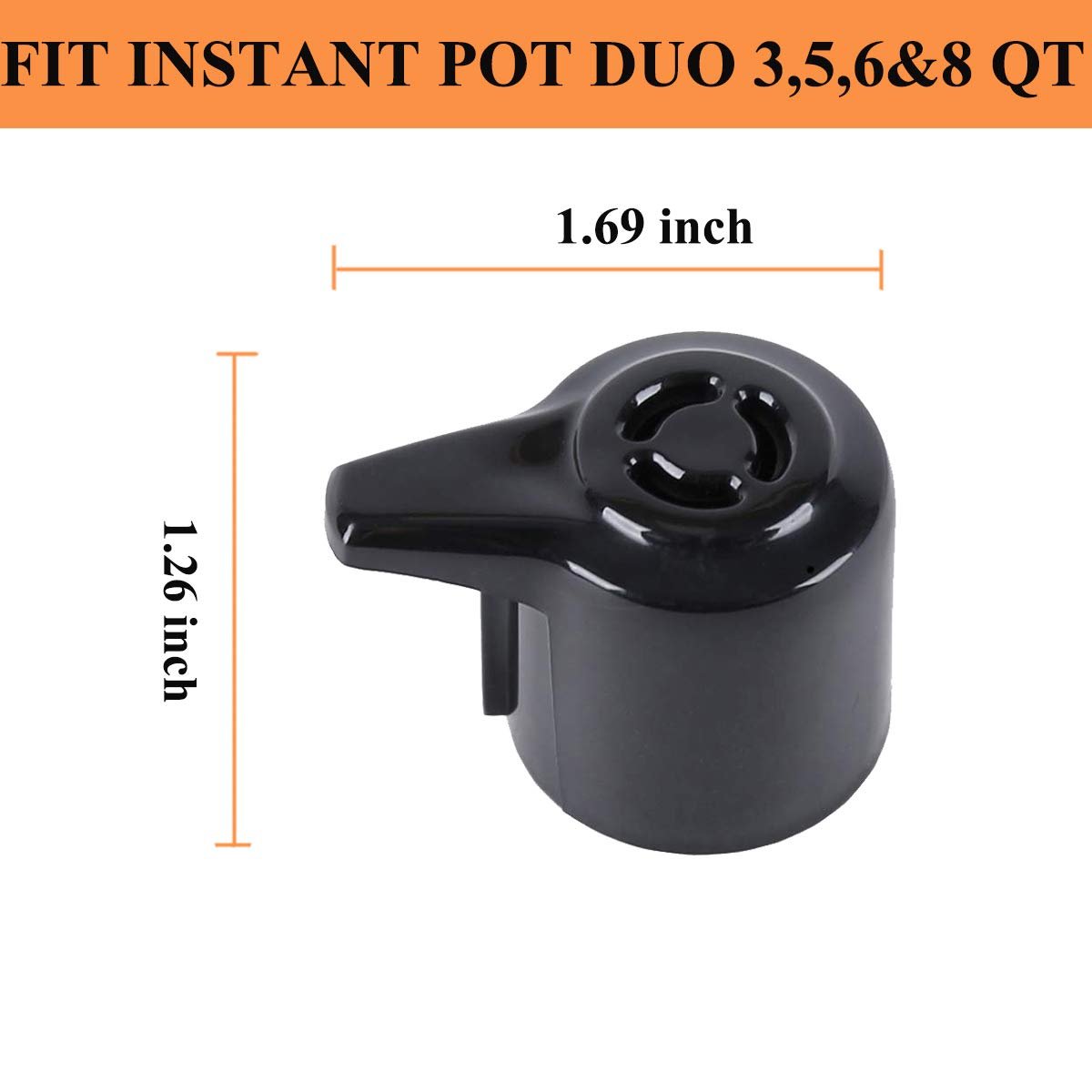 Steam Release Valve, Universal Pressure Valve for Instant Pot 3, 5, 6, 8 Qt, Steam Release Accessory for Electric Pressure Cooker