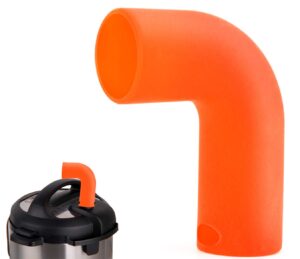 steam release diverter accessory fits instant pot 3, 5, 6,8 qt duo & smart models only,made by high grade food silicone,helps protect cabinets-orange