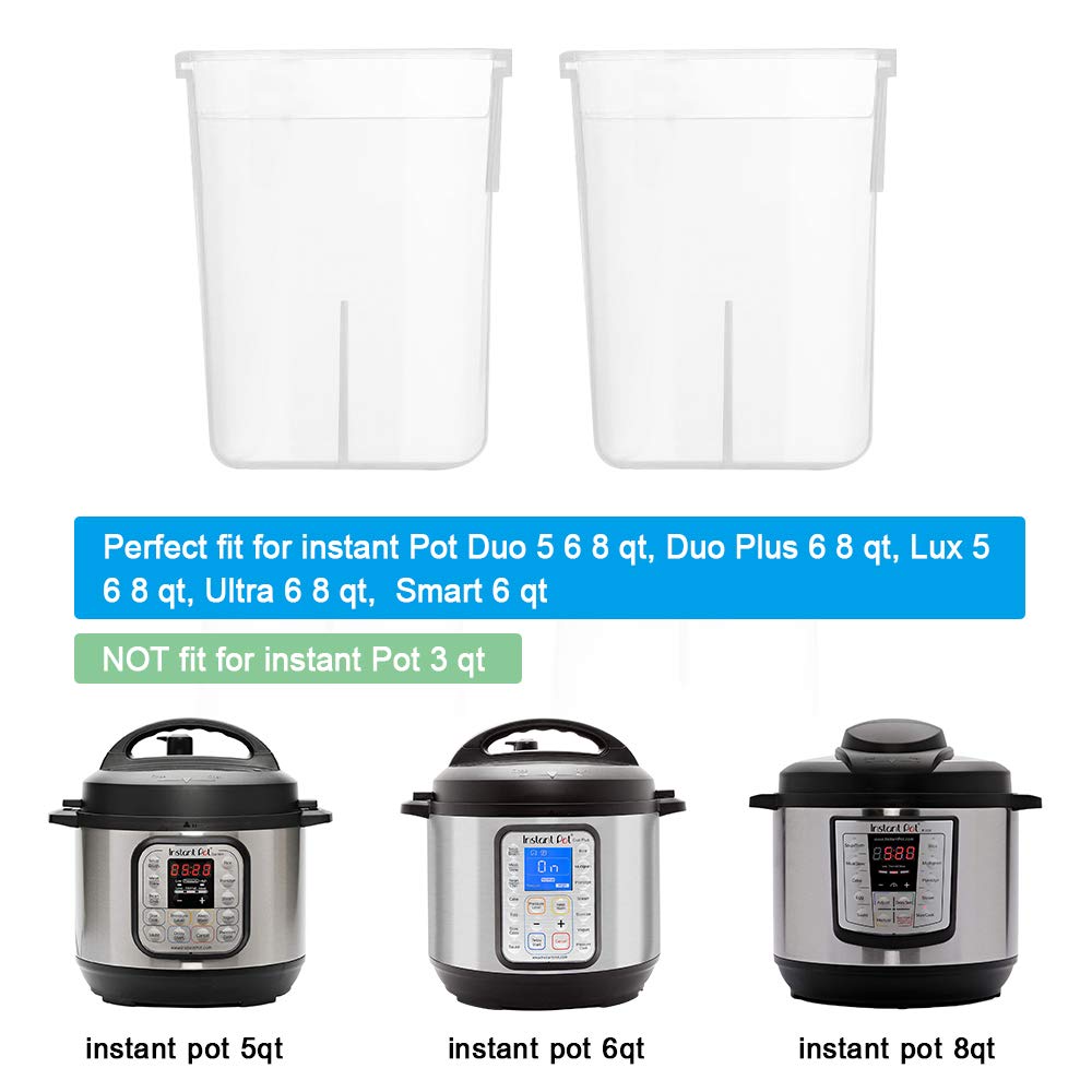 Picowe 2Pack Condensation Collector Cup Replacement for Instant Pot 5 6 8 Quart, Duo, Duo Plus, Ultra, Lux