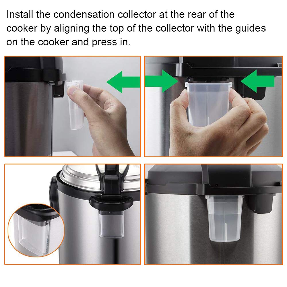 Original Condensation Collector for Instant Pot 5, 6, 8 Quart Duo, Duo Plus, Ultra, Lux, Smart 2 - Pack