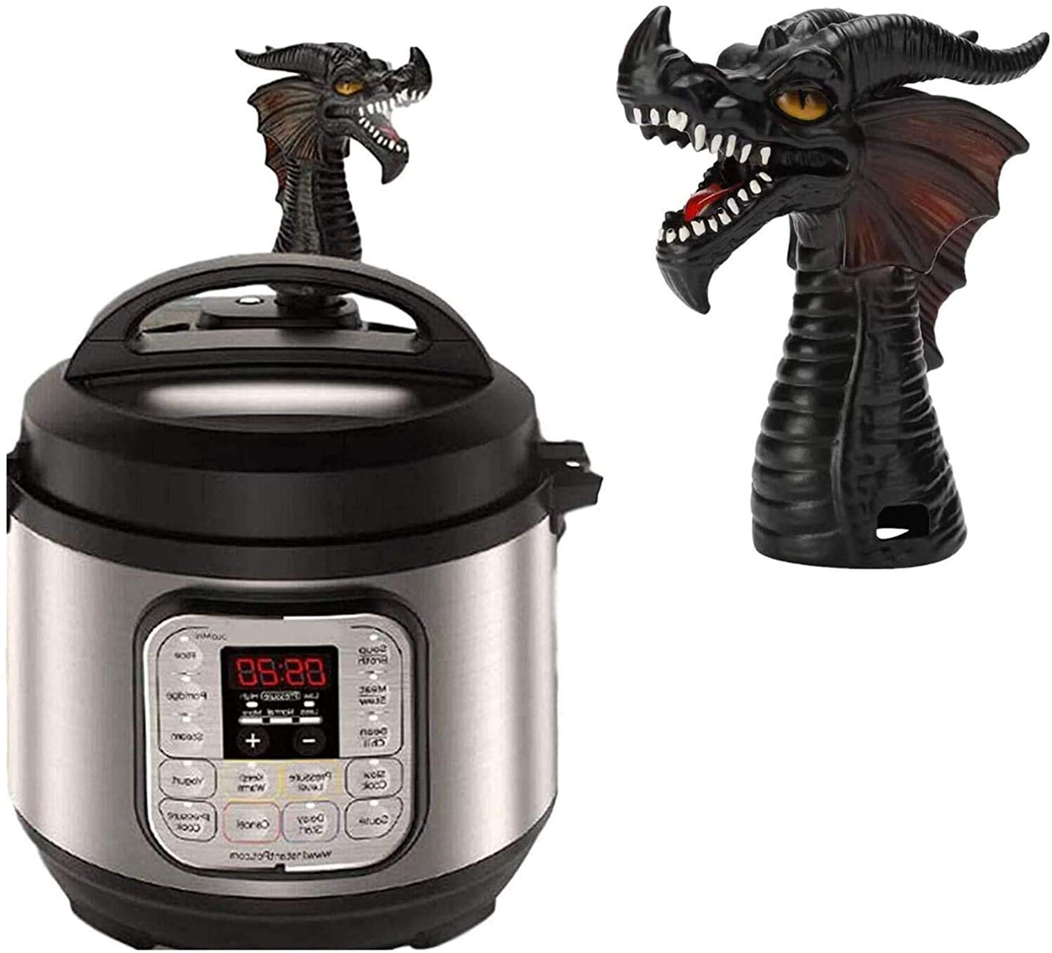 Fire-Breathing Dragon Steam Diverter, Steam Release Accessory, Kitchen Cupboards/Cabinets Savior, Universal Pressure Valve for Instant Pot or Pressure Cooker