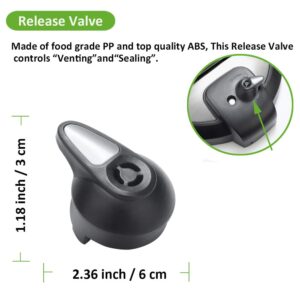 Steam Release Handle, Float Valve Compatible with Instant Pot LUX 5, 6 Qt - Also Including Replacements Parts of Float Valve Gaskets and Anti-Block Shield