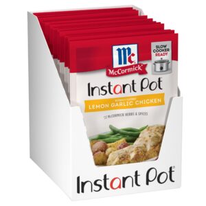 mccormick instant pot lemon garlic chicken seasoning mix, 1 oz (pack of 12)