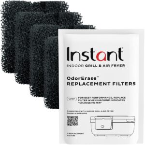 instant pot ordererase carbon fiber filter for instant air fryer and indoor grill combo, from the makers of instant pot, 4 pack