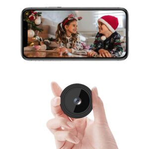 jukllezan mini hidden camera wireless spy camera portable nanny camera hd 1080p camera with night vision and motion detection for home outdoor office features small camera,black