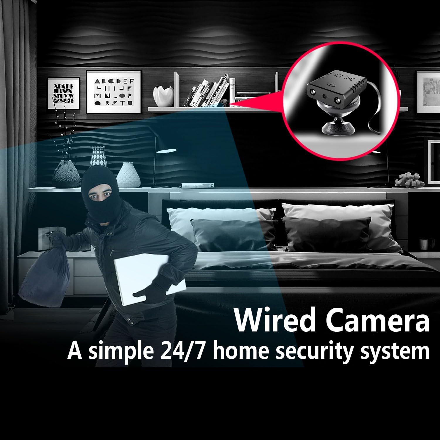 Smallest WiFi Spy Camera Detector,HD1080P Wireless Wifi Battery security camera,Smart Home Baby Monitor,Pet Camera with Night Vision,Motion Detection,for Security with iOS Android for Outdoor/Indoor