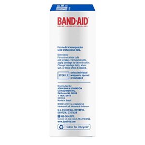 Band-Aid Brand Flexible Fabric Adhesive Bandages, Comfortable Sterile Protection & Wound Care for Minor Cuts & Burns, Quilt-Aid Technology to Cushion Painful Wounds, Assorted Sizes, 30 ct