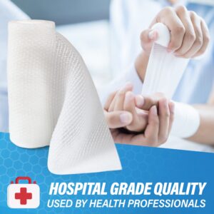 Gauze Bandage Rolls –36 Rolls- Premium First Aid Supplies for Safe Adventuring–Flexible, Stretchable, Breathable Gauze Rolls – 3” x 4.1 Yards Bandage Wrap for Wound Dressing