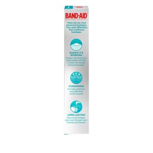 Band-Aid Brand Hydro Seal Adhesive Bandages for Wound Care and Blisters, All Purpose Waterproof Bandages for Cuts and Scrapes, 10 Count