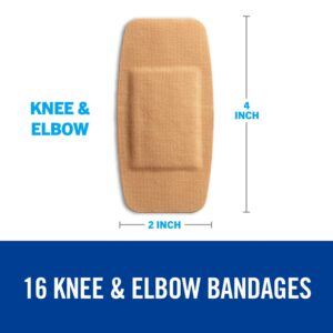 Nexcare™ DUO Bandages DSA-16-CA, Knee and Elbow, 16ct