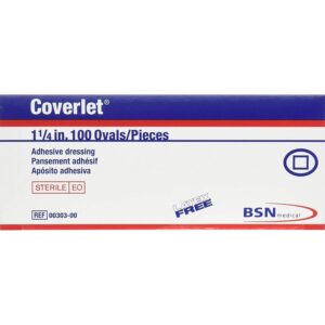 coverlet oval bandages, 1 1/4" (box of 100)