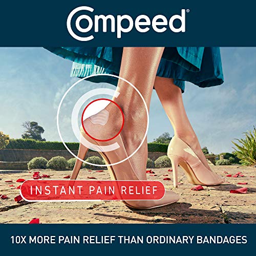 Compeed Advanced Blister Care 10 Count Mixed Sizes Pads (2 Packs), Hydrocolloid Bandages, Heel Patches, Blister on Foot, Blister Prevention & Treatment, Waterproof Cushions, Packaging May Vary