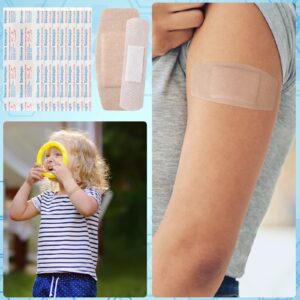 100 Pcs Silicone Adhesive Bandages Bulk Sensitive Skin Bandages Painless Removal Silicone Bandages for Sensitive Fragile Skin Elderly Painless Removal Delicate Sensitive Skin