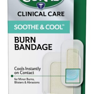 Curad Soothe and Cool Clear Gel Bandages, Assorted, Clear, 8/Box