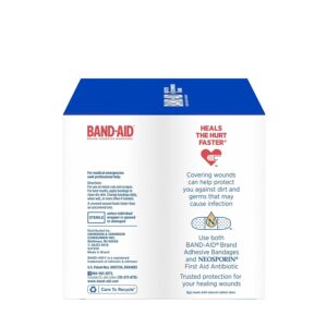 band-aid brand adhesive bandages family variety pack, sheer & clear flexible sterile individually wrapped bandages for first aid wound care for minor cuts & scrapes, assorted sizes, 280 ct