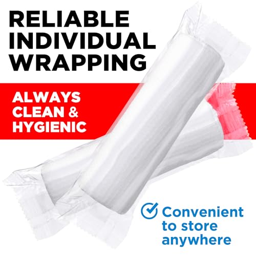 Premium Gauze Rolls - (24 Pack) - 4" x 4.1yd Breathable Rolled Gauze - Individually Wrapped + Bonus Tape - First Aid Conforming Gauze Wrap Roll for Wounds