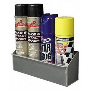 Aluminum Spray Can Shelf | Multi Use Storage Bin Holder Organizer 21"