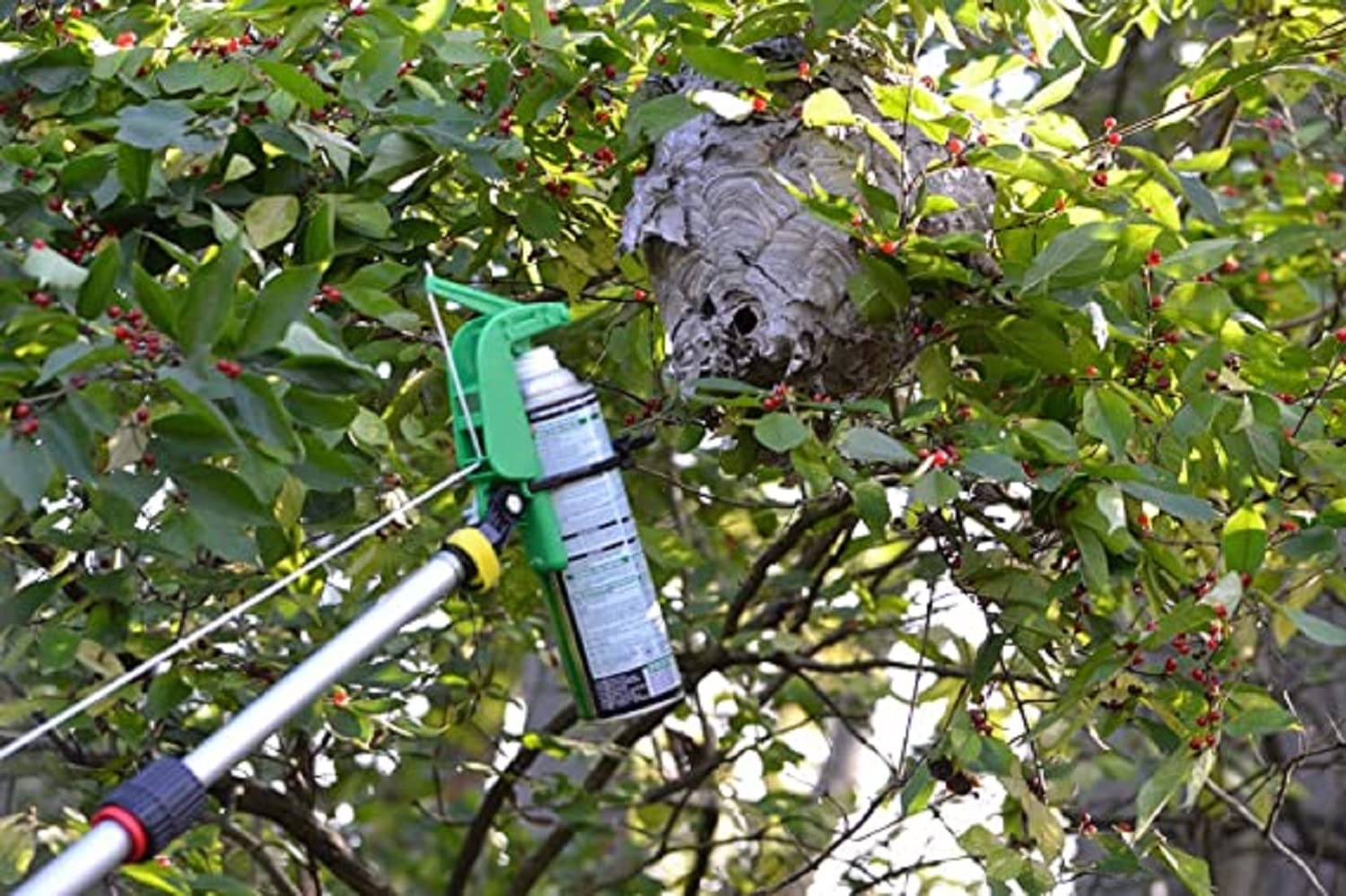 Gotcha Sprayer Homeowner Adapter GSH0104 Spray Aerosol Cans from The End of an Extension Pole(Sold Separately) Wasp & Hornet Spray,Spider Removal,Tree Prunning,Window Cleaner,Lubricant,Spray Paint