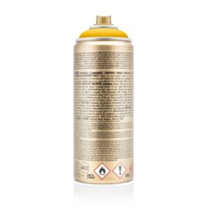 Montana Cans GOLD Spray Paint, 400ml, Shock Yellow (Model: MXG-S1010)