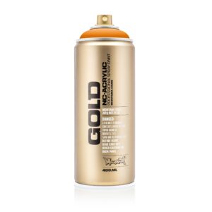 Montana Cans GOLD Spray Paint, 400ml, Shock Light Orange