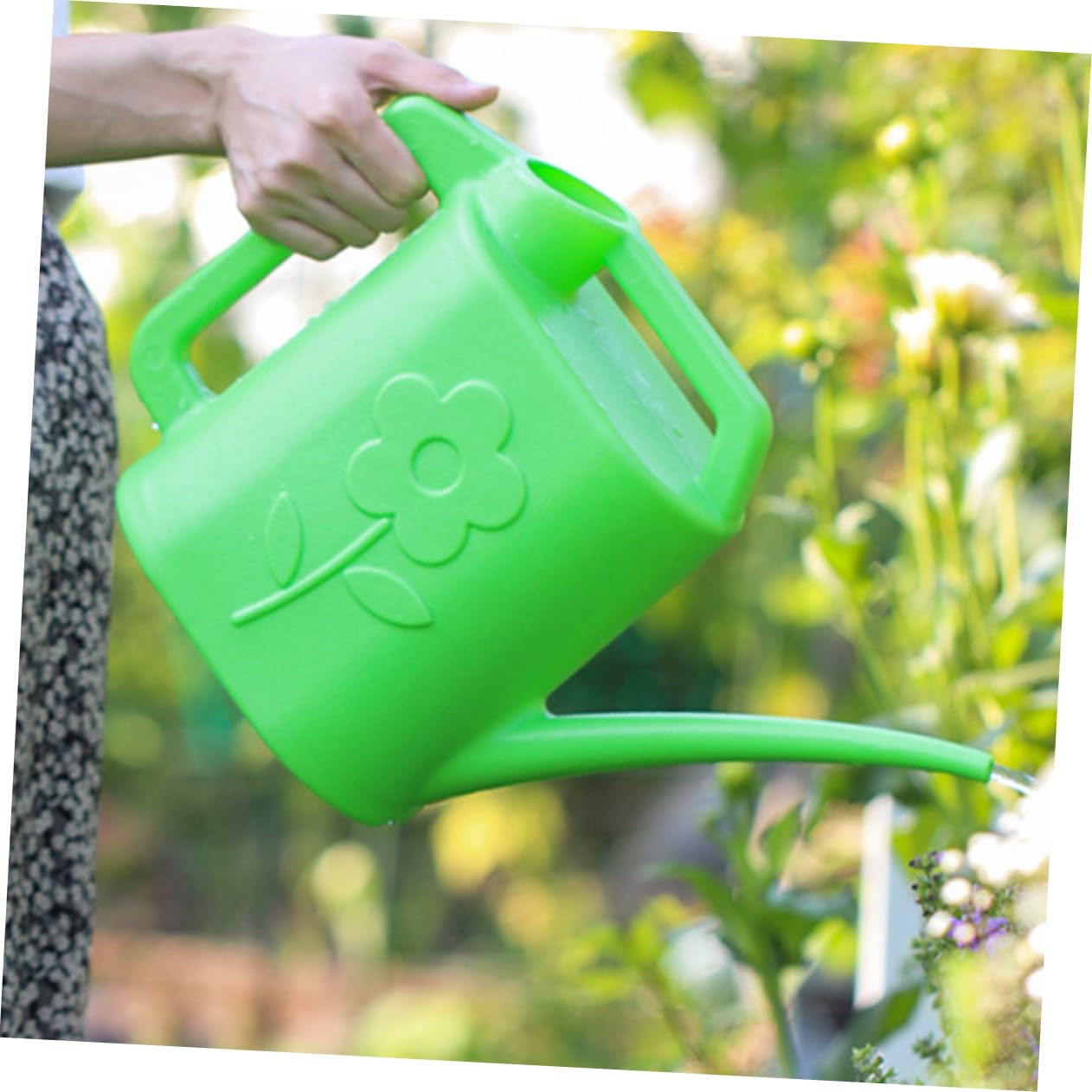 Happyyami Outdoor Watering Pot Garden Sprinkler Can Home Watering Can Watering Kettles Long Spout Watering Can Watering Can Plant Watering Cans Sprinklers Portable Plastic