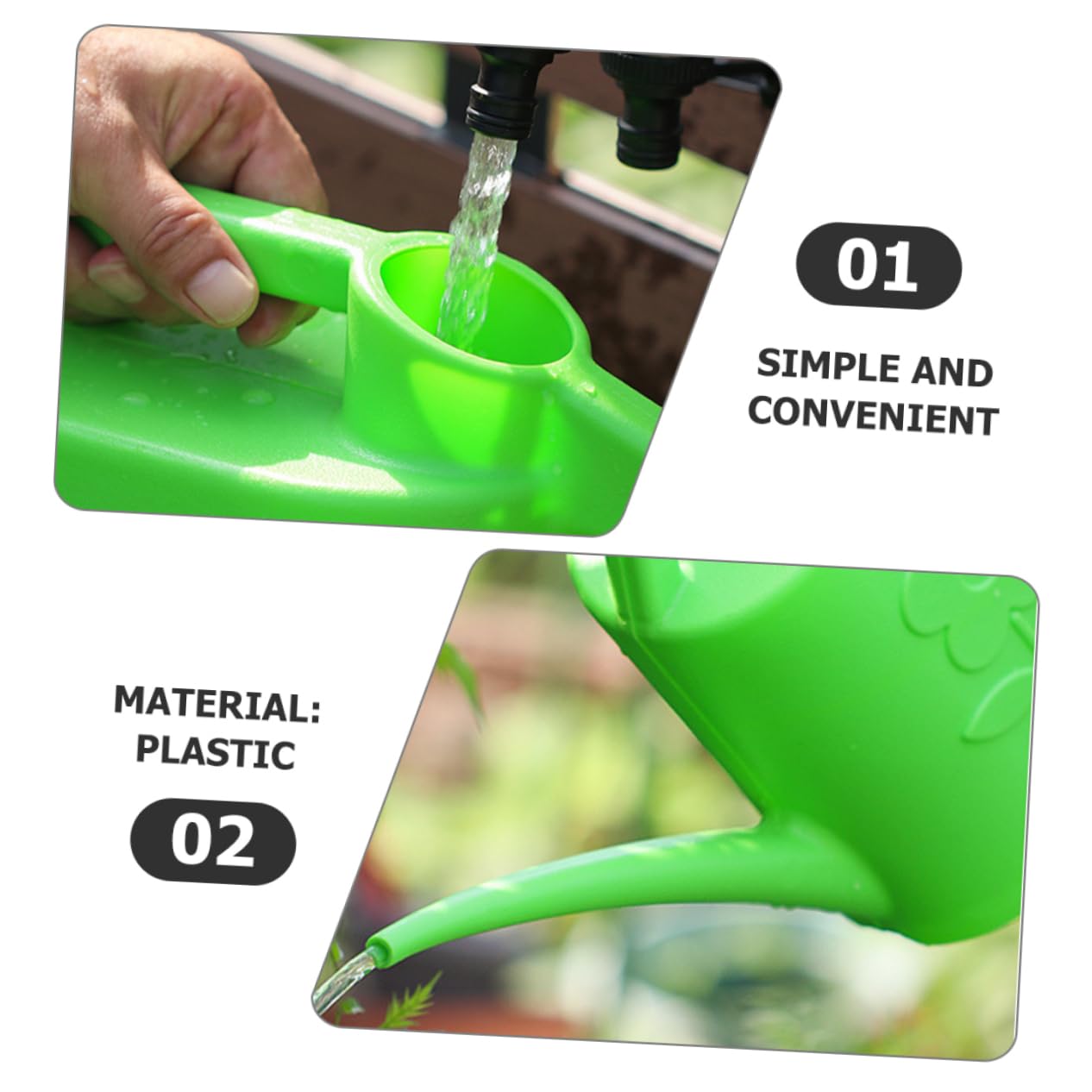 Happyyami Outdoor Watering Pot Garden Sprinkler Can Home Watering Can Watering Kettles Long Spout Watering Can Watering Can Plant Watering Cans Sprinklers Portable Plastic