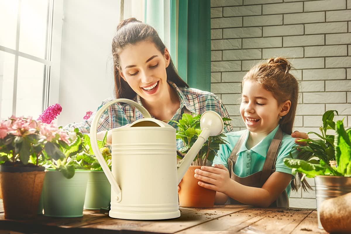 OKREK Watering Can Indoor Watering Cans for House Plants, Small Watering Can Indoor Plants, Plant Watering Can for Outdoor Plants Garden Flower (1/2 Gallon, Red)