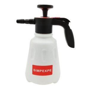 simpexpe handheld garden pump sprayer， lawn & garden pressure water spray bottle with adjustable plastic nozzle for plants and other cleaning solutions 0.5 gal 2l