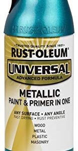 Rust-Oleum 330480 Universal All Surface Metallic Spray Paint, 11 oz, Turquoise