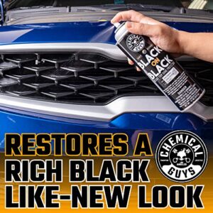 Chemical Guys AIR_SPRAY_1 Black On Black Instant Trim Shine Exterior Spray Dressing & Protectant, (Safe for Cars, Trucks, SUVs, RVs, & More) 11 fl oz