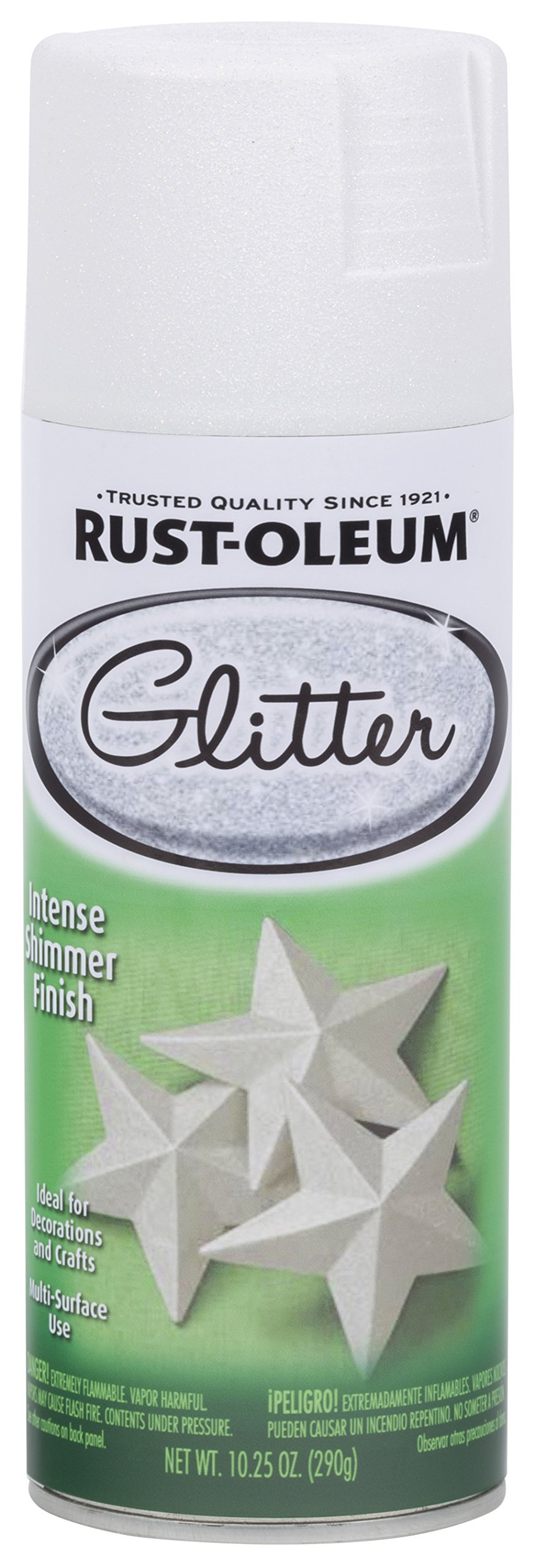 Rust-Oleum 299426 Specialty Glitter Spray, 10.25 Ounce, Pearl White