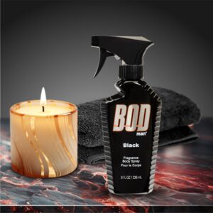 BOD Man Fragrance Body Spray, Black, 8 fl oz (Pack of 2)