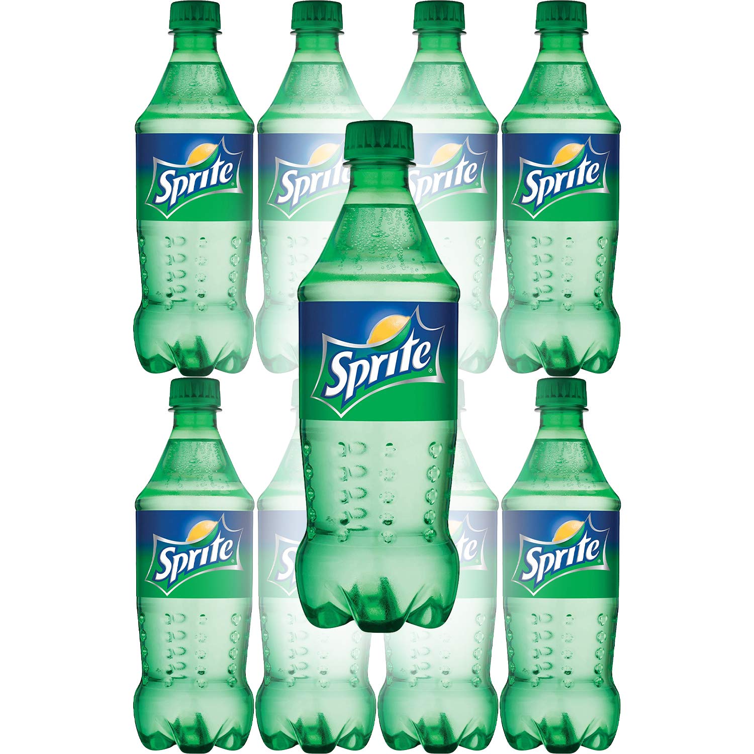 Sprite, Lemon-Lime Soda, Natural Flavors, 20 Fl Oz Bottle (Pack of 8, Total of 160 Oz)