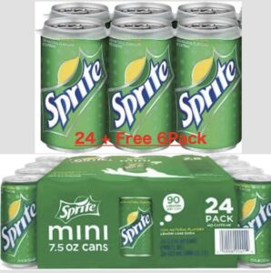 sprite mini-cans, 7.5 fl oz (pack of 24) by sprite