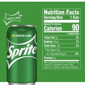 Sprite Mini-Cans, 7.5 fl oz (Pack of 24) by Sprite